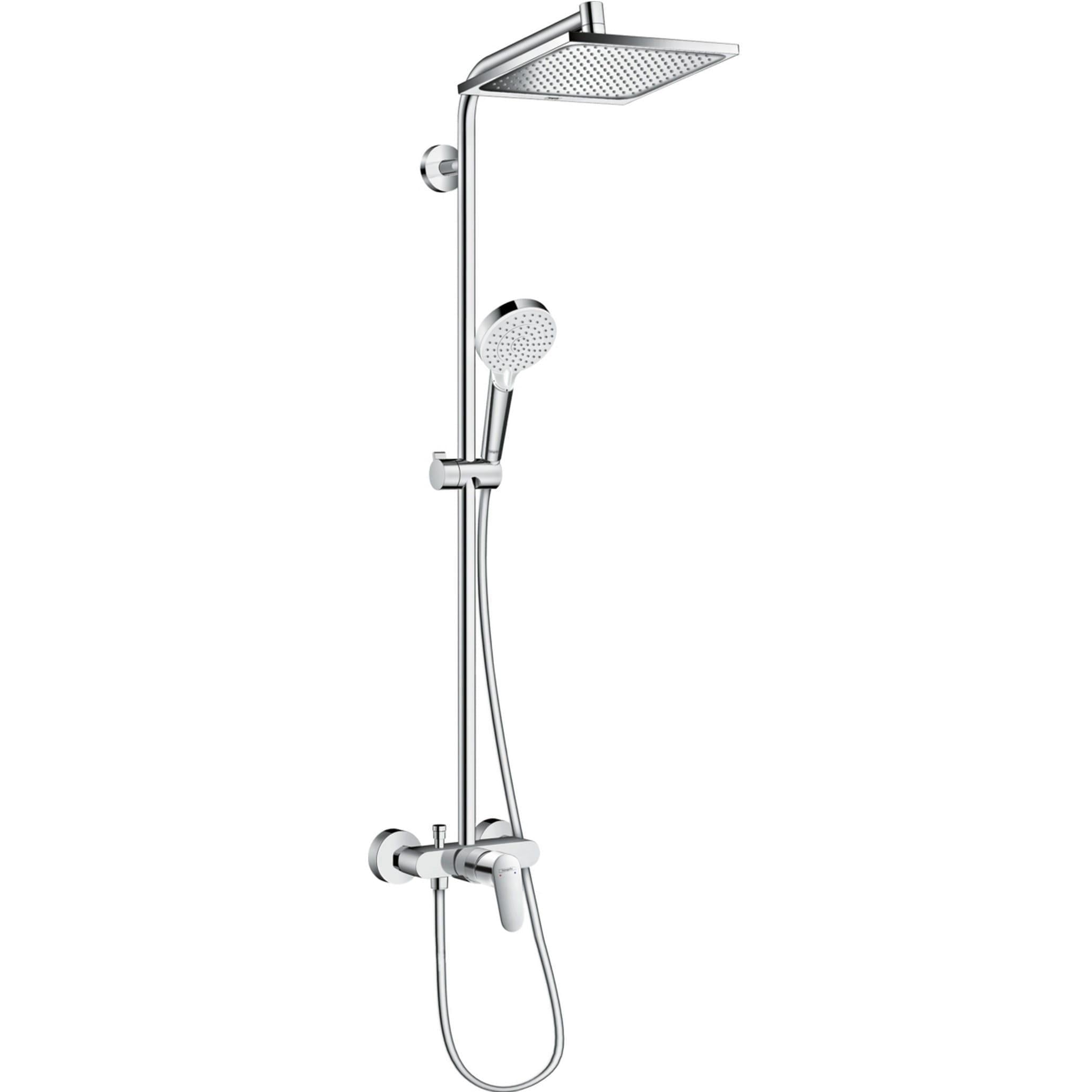 Душевая система Hansgrohe CROMETTA E 240 1jet Showerpipe без излива латунь Хром (37521417)
