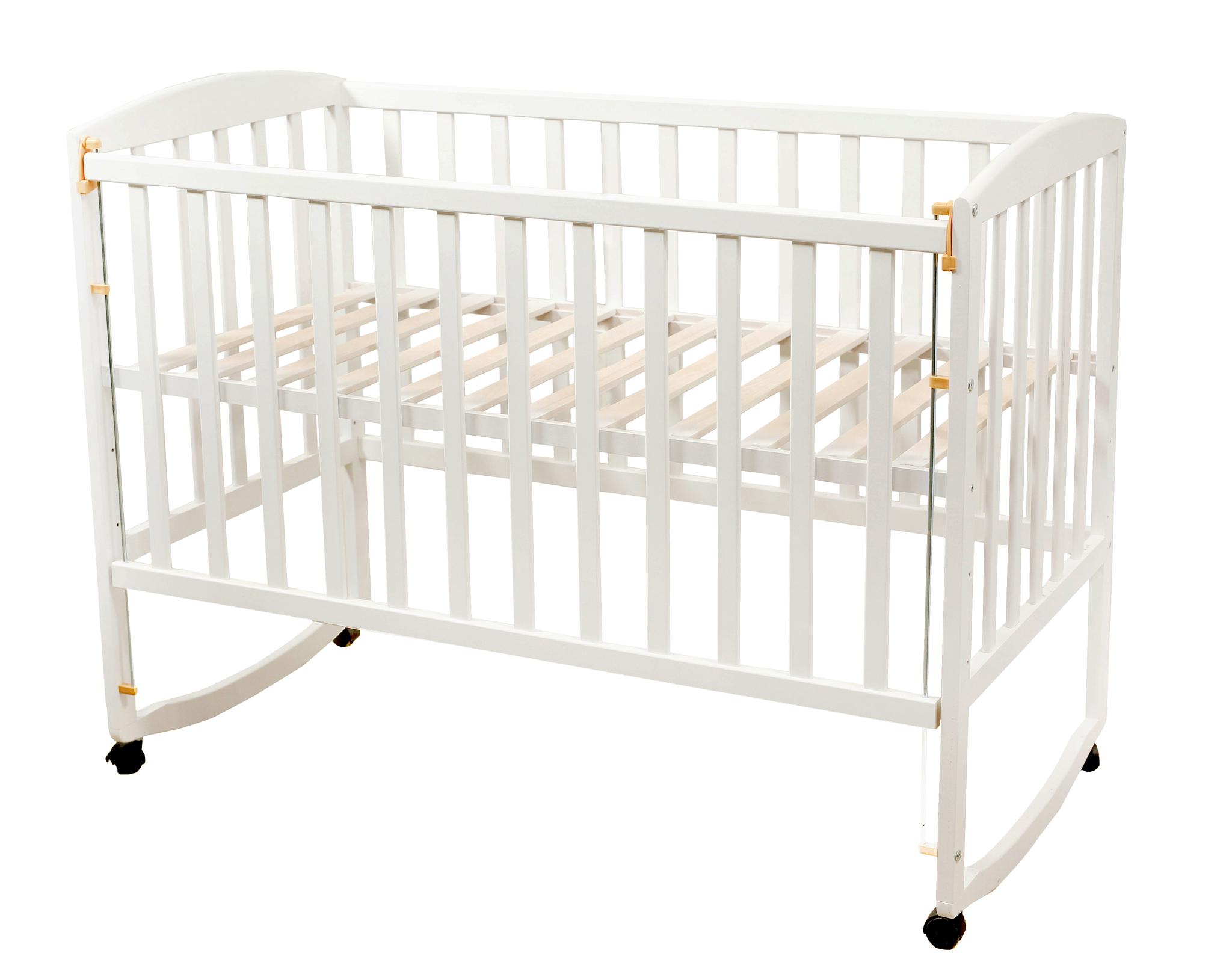 Детская кроватка Goydalka Ameli опускная боковина Белый - фото 2