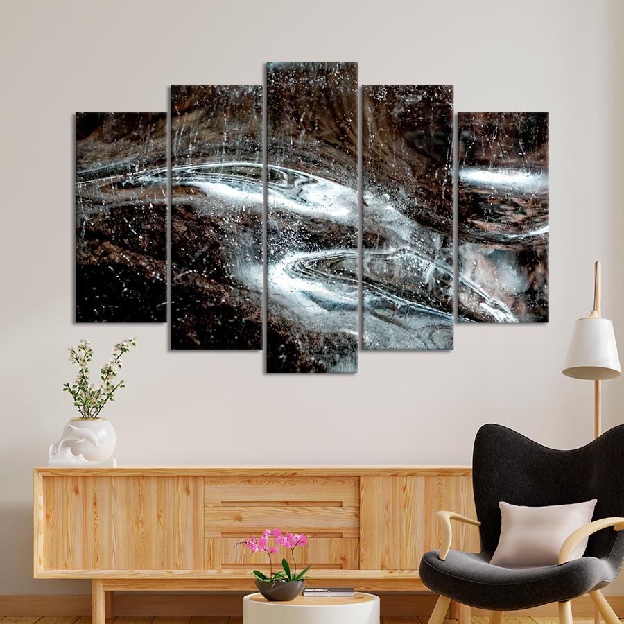 Картина Абстракция В потоке воды 112x68 см (A867-5)