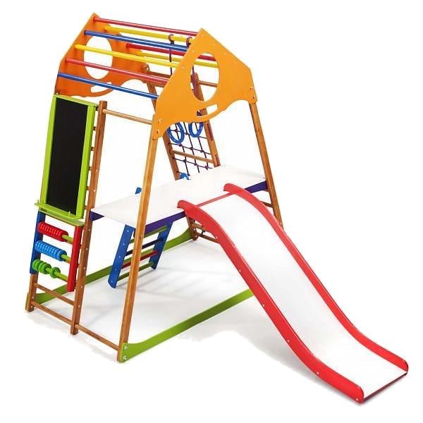Детский спортивный комплекс SportBaby KindWood Color Plus 3 (KindWood-Color-Plus-3-4)