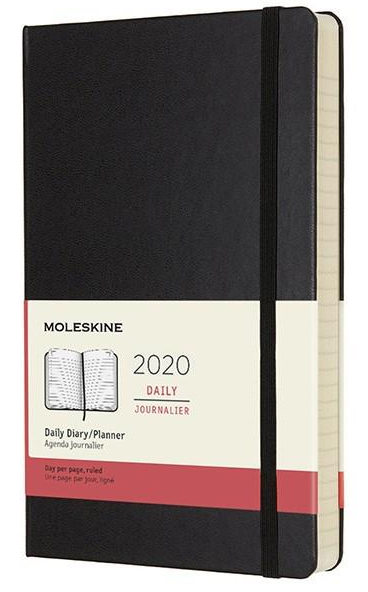 Ежедневник Moleskine 2020 средний Черный (DHB12DC3Y20)