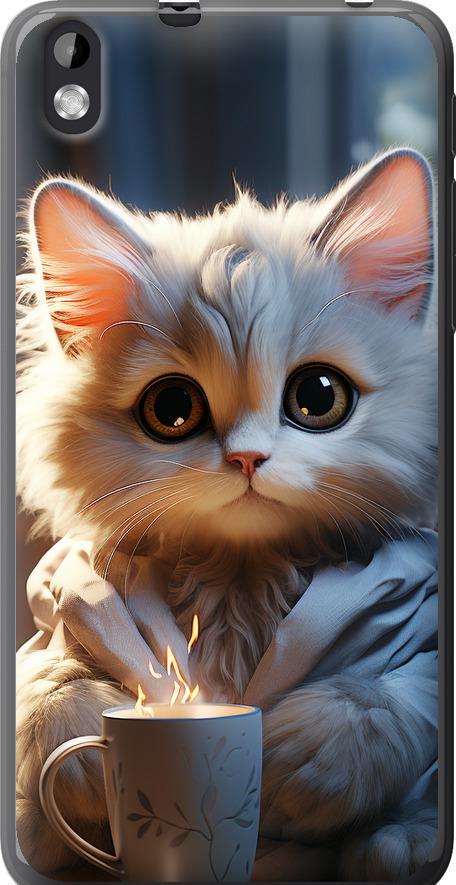 Чехол на HTC Desire 816 White cat (5646u-169-42517)