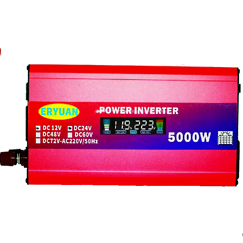 Інвертор автомобільний ERYUAN 12V-220V 5000W з LCD дисплеем та вольтметром (21039357) - фото 1 Інвертор автомобільний ERYUAN 12V-220V 5000W з LCD дисплеем та вольтметром (21039357) - фото 1