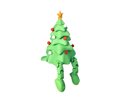 Декоративная фигурка Christmas Tree with Ornament Hands & Flexible Legs 8 см 3D-печать