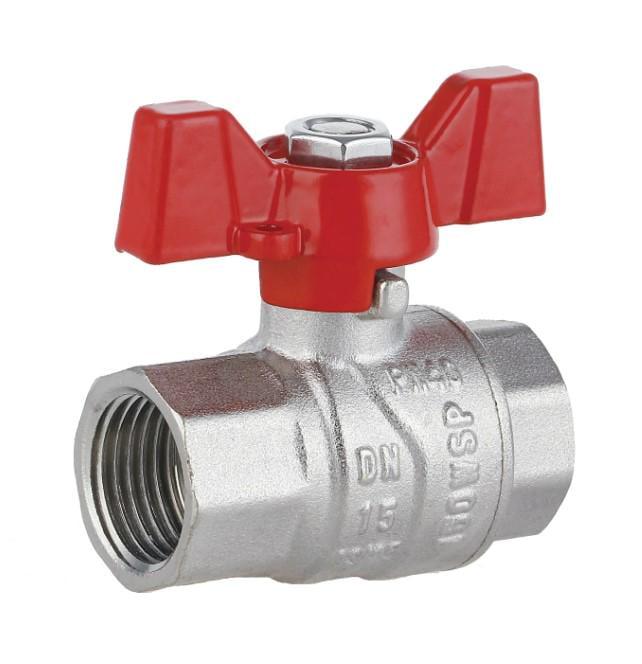 Кран кульовий Thermo Alliance Forte 1/2" ВВ прямий PN40 метелик (SF602W15)