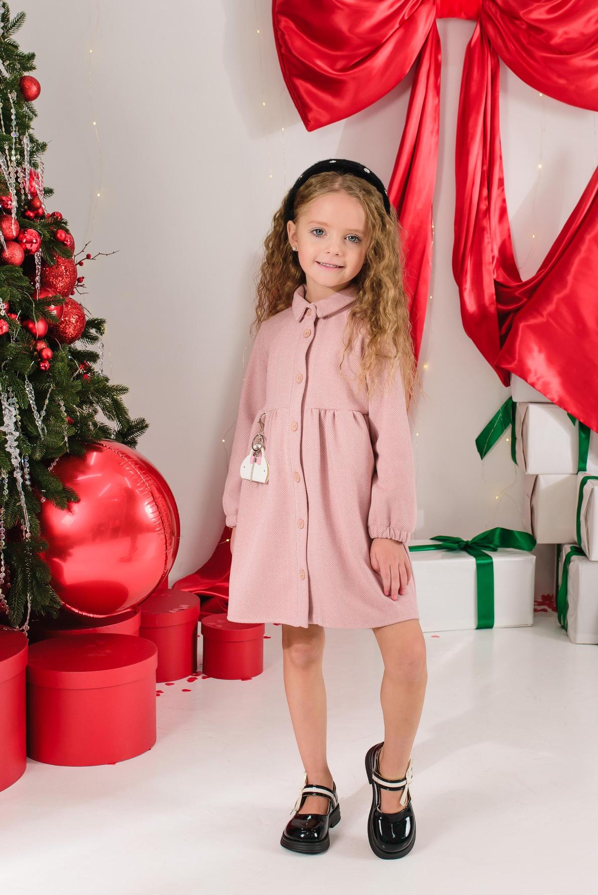 Плаття дитяче тепле 98 см Рожевий (D-7297-98р) - фото 2 Плаття дитяче тепле 98 см Рожевий (D-7297-98р) - фото 2