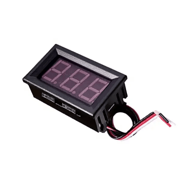 Вольтметр цифровой DC 0-100V три вывода 0,56 с красными цифрами (3026) - фото 3