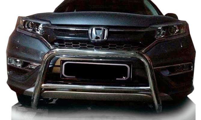 Передняя защита WT005 CAN для Honda CRV 2017-2022 гг. нержавеющая сталь Хром