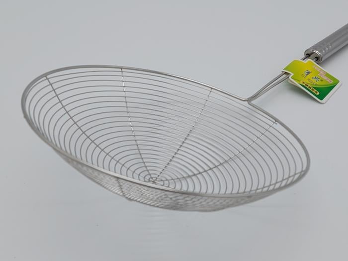 Сито-шумовка из нержавеющей стали с длинной ручкой L 42 см d 21 см (18177) - фото 2