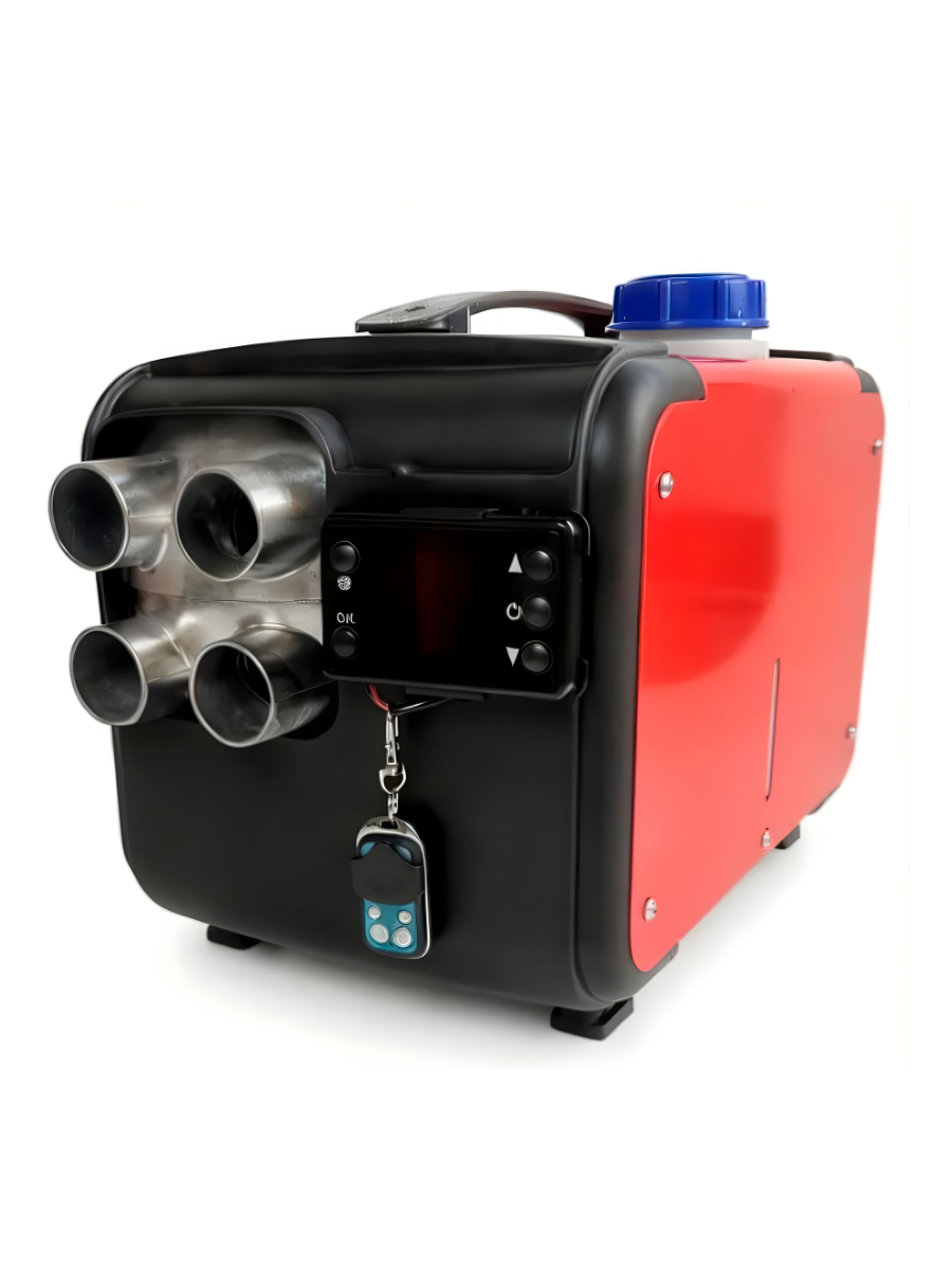 Автономный дизельный обогреватель 12В 8 кВт с пультом ДУ и LCD дисплеем Красный/Черный (4077697392)