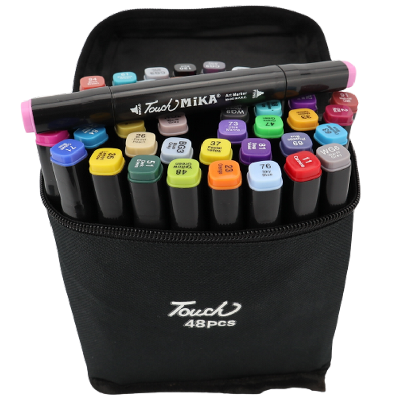 Маркеры двусторонние 48 шт. Разноцветный (5967375)