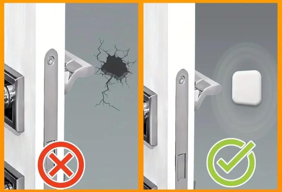 Стопор для дверей самоклейний силіконовий 1 шт. 38х38 мм Сірий (2528451803) - фото 4 Стопор для дверей самоклейний силіконовий 1 шт. 38х38 мм Сірий (2528451803) - фото 4