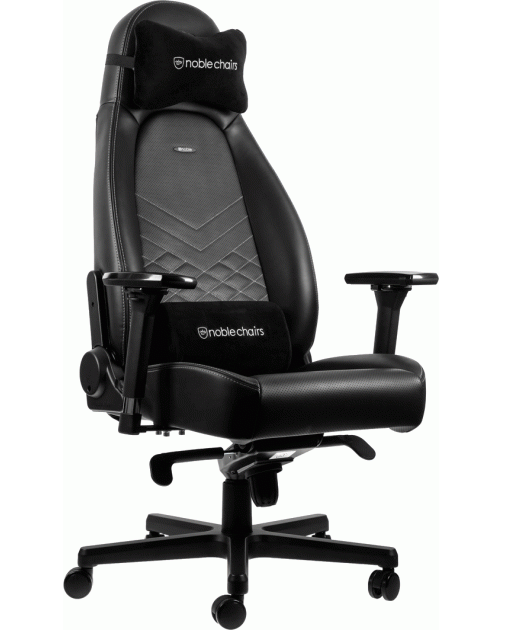 Кресло для геймеров Noblechairs Icon Black/Platinum White (10440687)