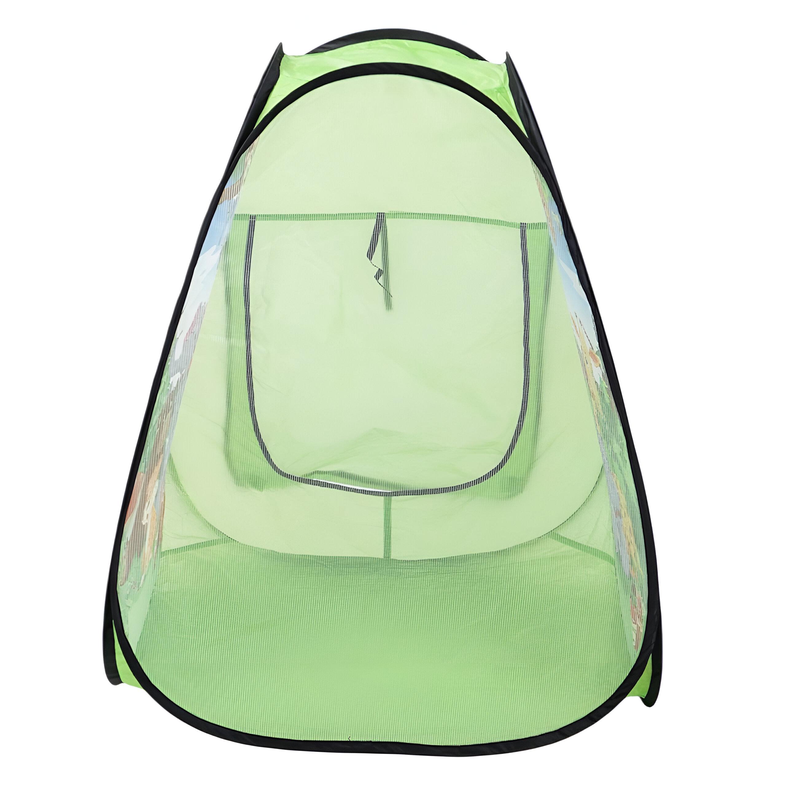 Игровая палатка для детей "Животные" 668-45 70х70х85 см Зеленый - фото 5 Игровая палатка для детей "Животные" 668-45 70х70х85 см Зеленый - фото 5