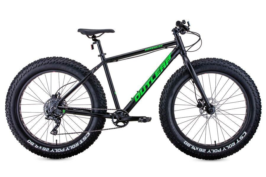 Велосипед Outleap 26" HERCULES AL рама M 2021 Черный/Зеленый (OFTB21U1W)