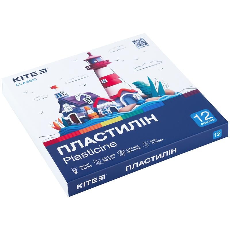 Пластилин KITE Classic 12 цветов 240 г (K-1086)
