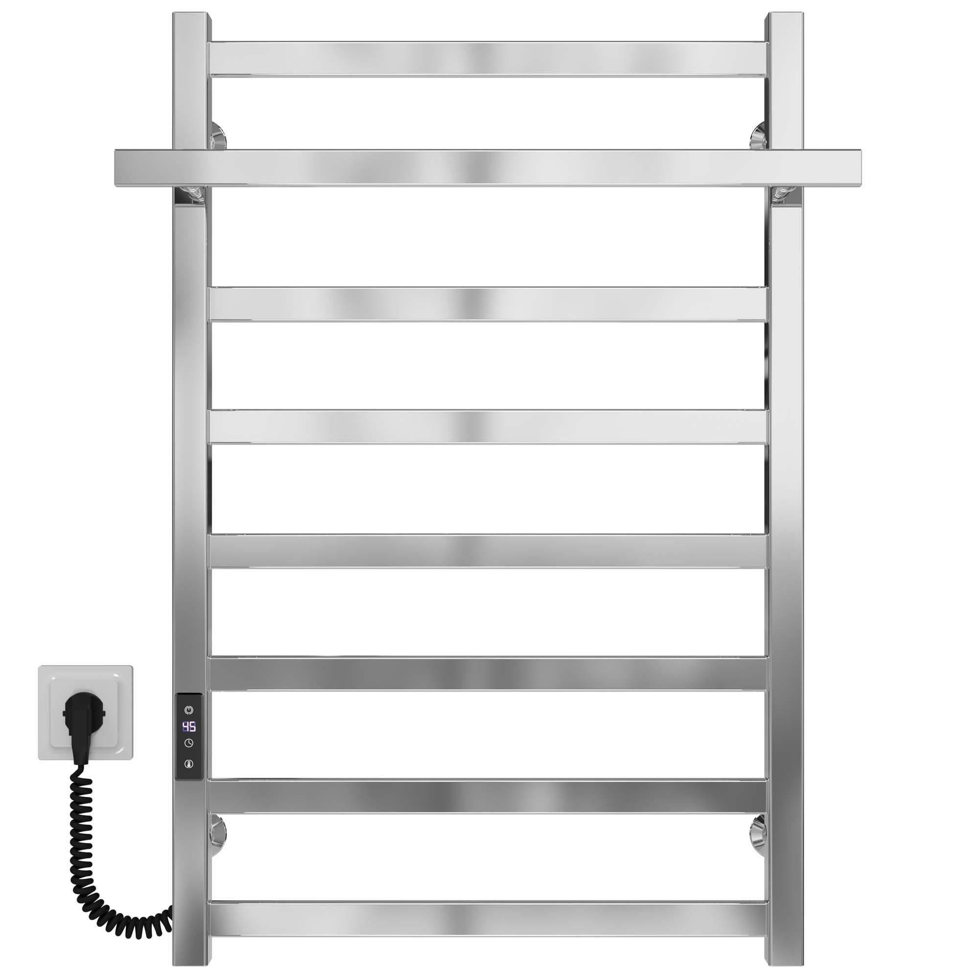 Полотенцесушитель электрический Deffi Nicolе П8 JD04 левое подключение нержавеющая сталь 500х800 мм Хром (A.NI.80.50.8.E.C.L.2)