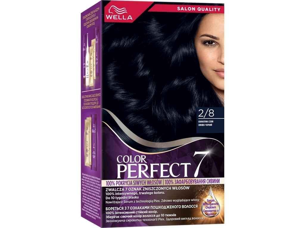 Крем-краска Wella Color Perfect 7 2/8 Сине-черный (1017842)