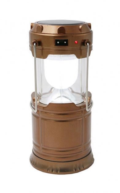Ліхтар Camping MH-5800T на сонячній батареї з функцією повербанку Коричневий