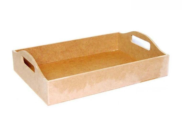 Заготовка для декупажа ROSA TALENT Поднос с ручками 37х26,5х6,5 см