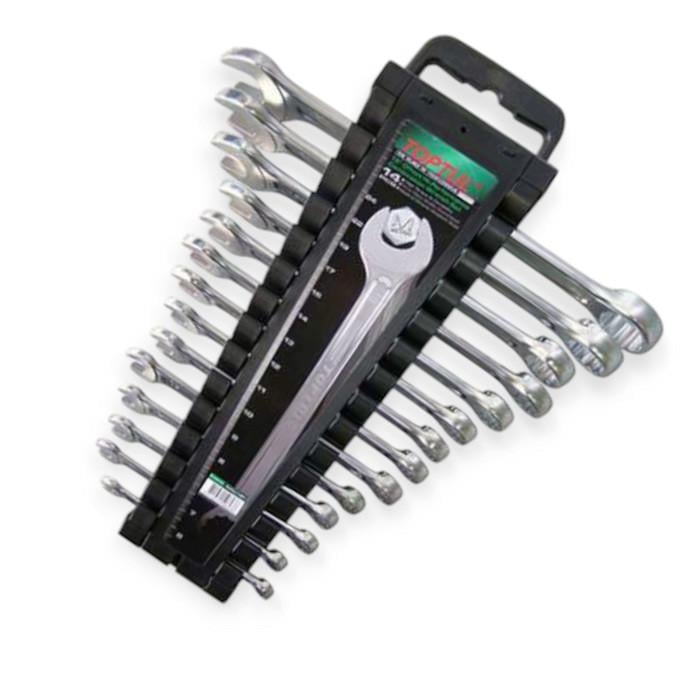 Набор ключей рожковых-накидных Toptul 6-24 мм 14 шт. (2684183036)