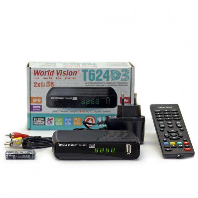 Тюнер Т2 DVB-T2/C World Vision T624D3 с поддержкой кабельного ТВ - фото 3