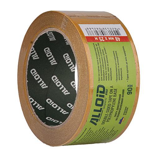 Скотч двухсторонний Alloid на полипропиленовой основе 48 мм 10 м 90 мкм (00000061685)