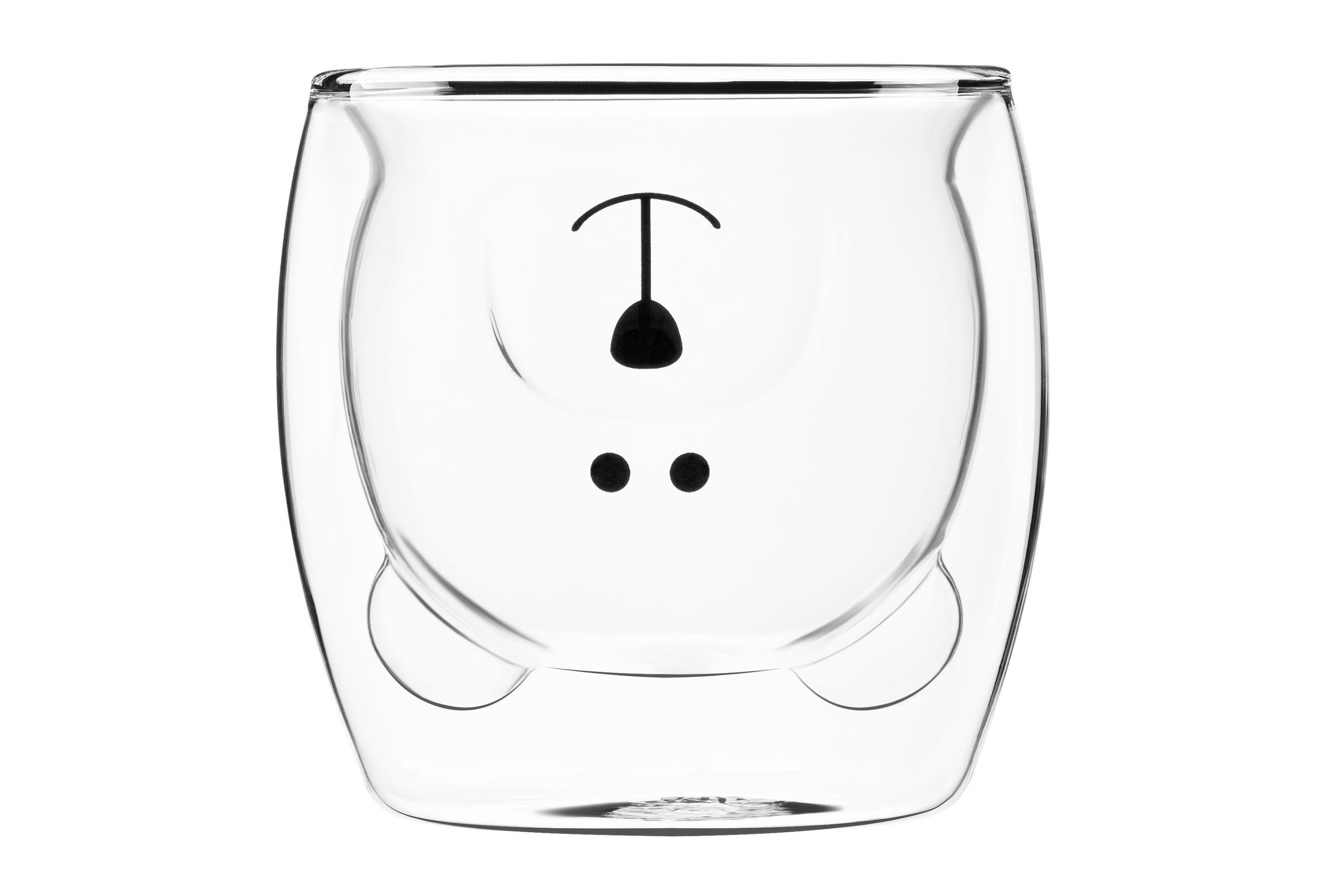 Дитячий набір чашок Ardesto Animals з подвійними стінками 250 мл 2 шт. (ERC-AR2625GA)