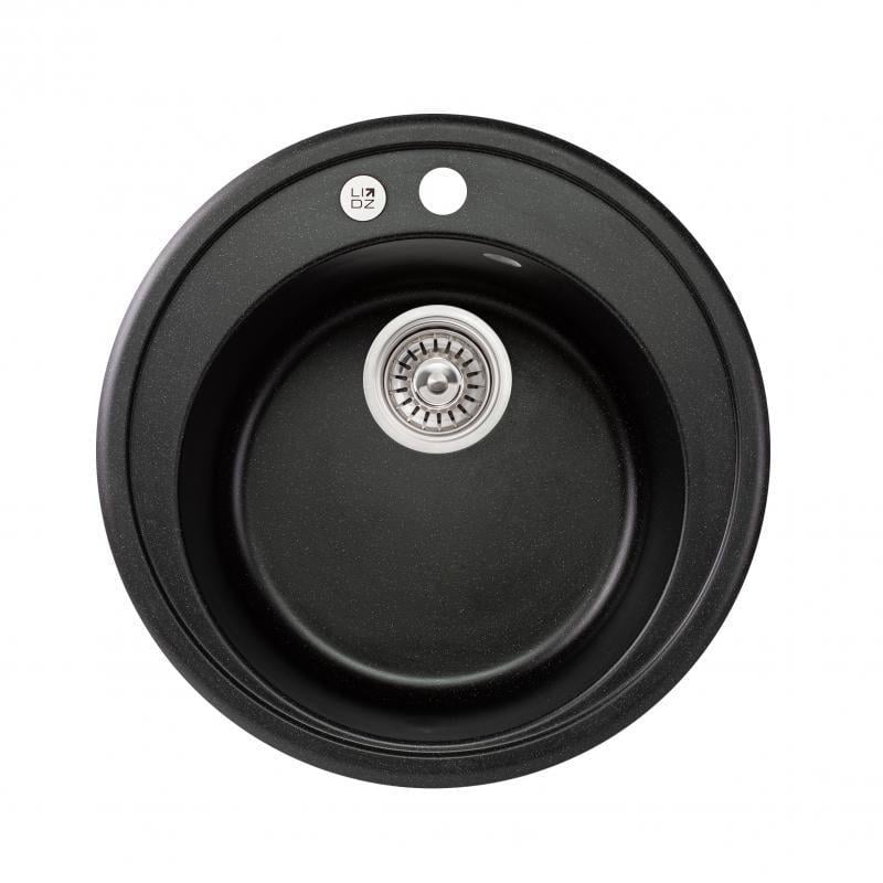 Мойка для кухни Lidz BLM-14 D510/200 мм Черный (LIDZBLM14D510200)