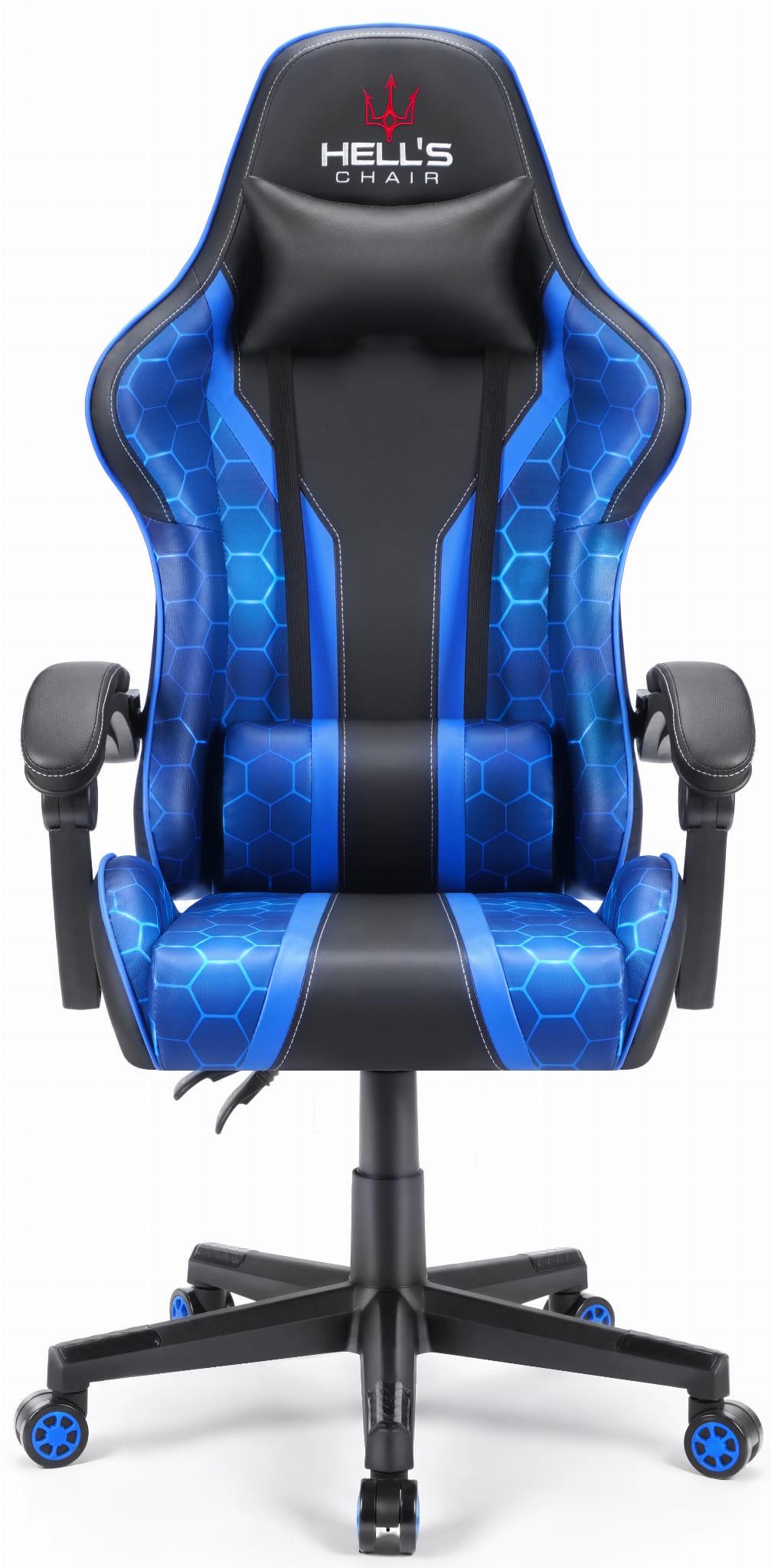 Кресло геймерское Hell's Chair Hexagon Plus Blue