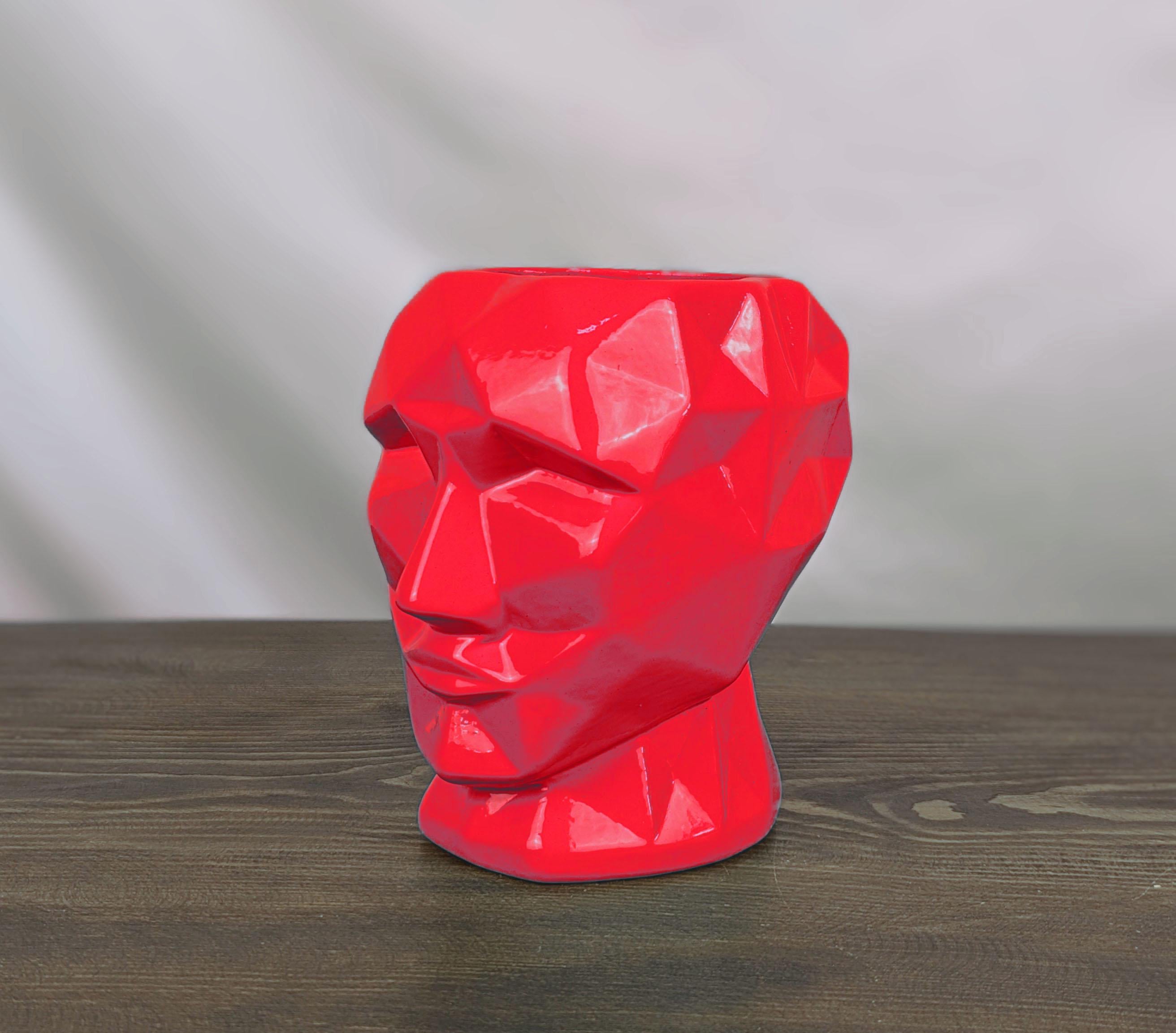 Ваза Nana Ceramics Кай глянец 19 см Красный