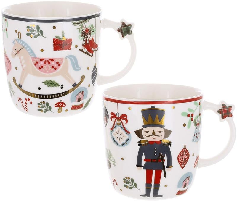 Набір різдвяних кружки Happy Holidays 360 мл 2 шт. Набір різдвяних кружки Happy Holidays 360 мл 2 шт.