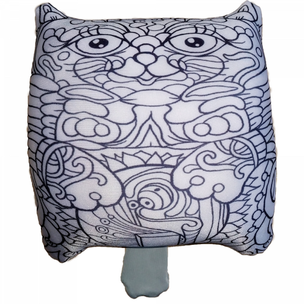 М'яка іграшка антистрес Цацки-Пецки Кіт Зяблік розмальовка 36 см (180505)