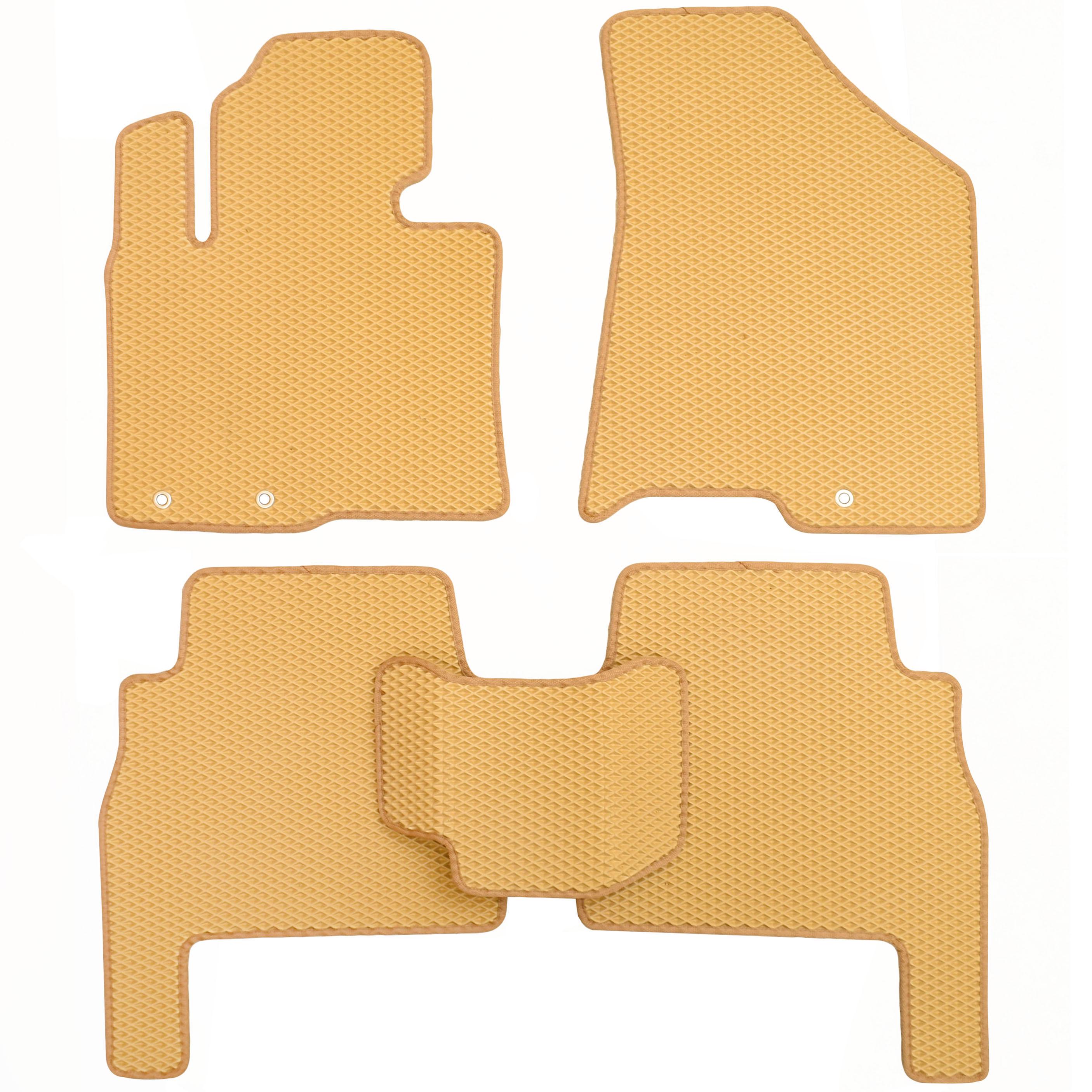 Коврики в салон для Kia Sorento 2010 - 2013 XM EVA-полимерные Kinetic Бежевый