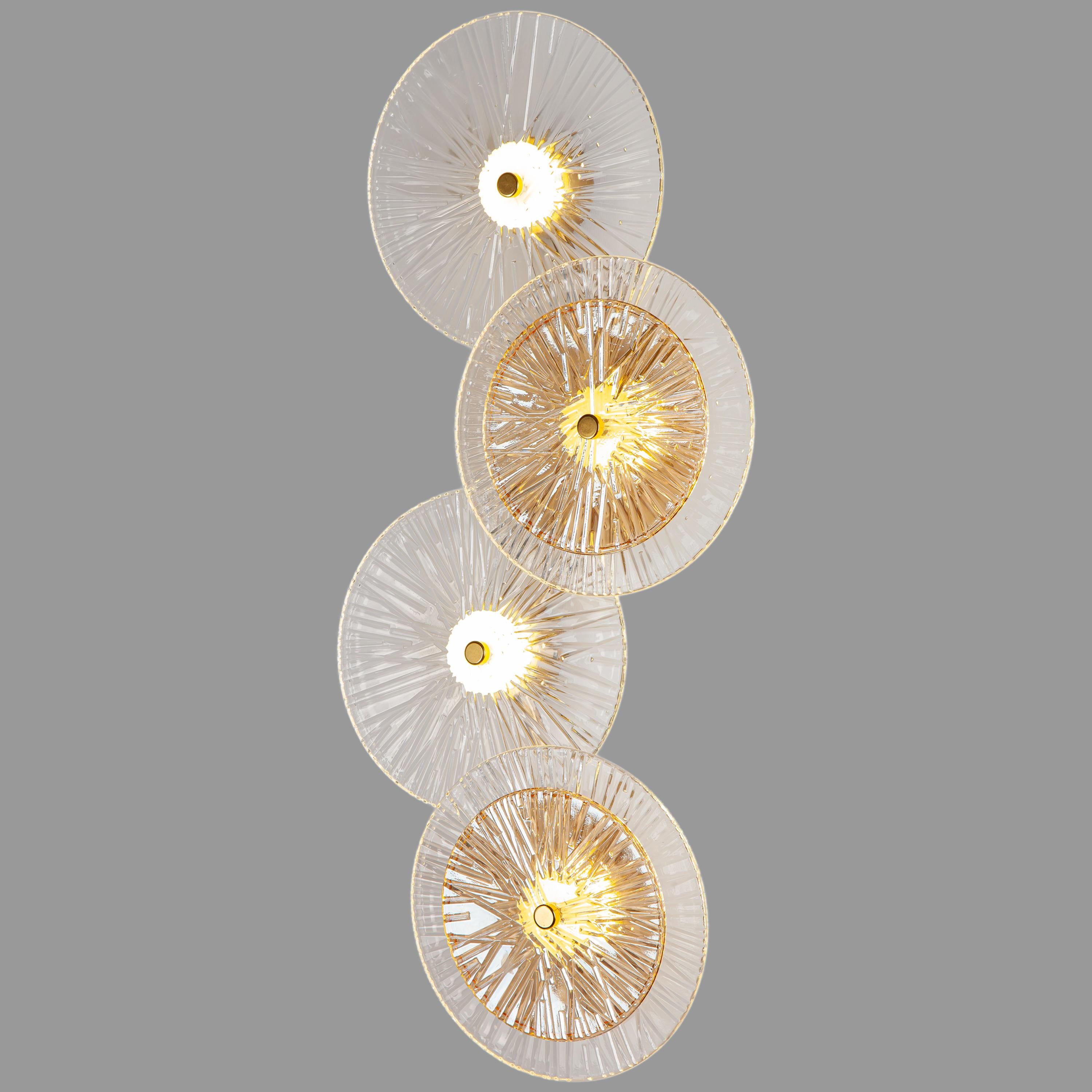 Светильник дизайнерский настенный 15W Золотой (84-1014-4)