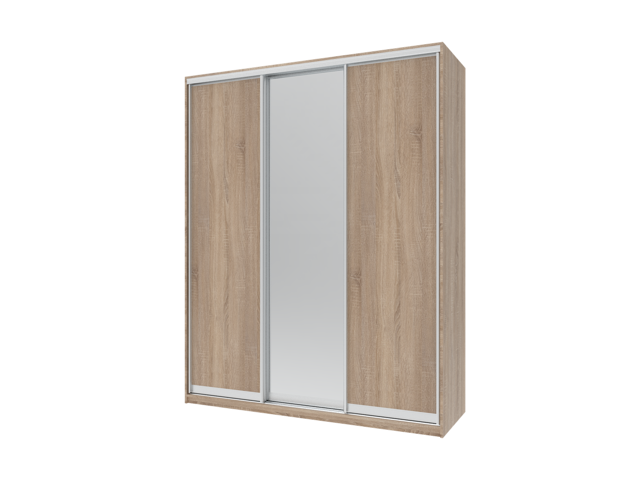 Шафа купе Doros Сіті Лайт 2 ДСП/1 дзеркало 180х60х225 см Дуб Cонома (41070010)