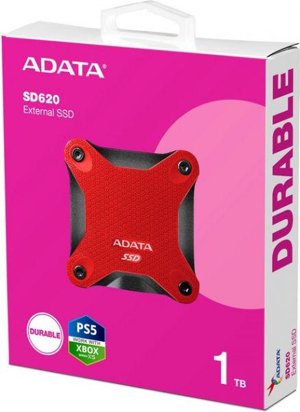 SSD-накопичувач ADATA SD620 1Tb USB 3,2 Red (SD620-1TCRD) - фото 4 SSD-накопичувач ADATA SD620 1Tb USB 3,2 Red (SD620-1TCRD) - фото 4