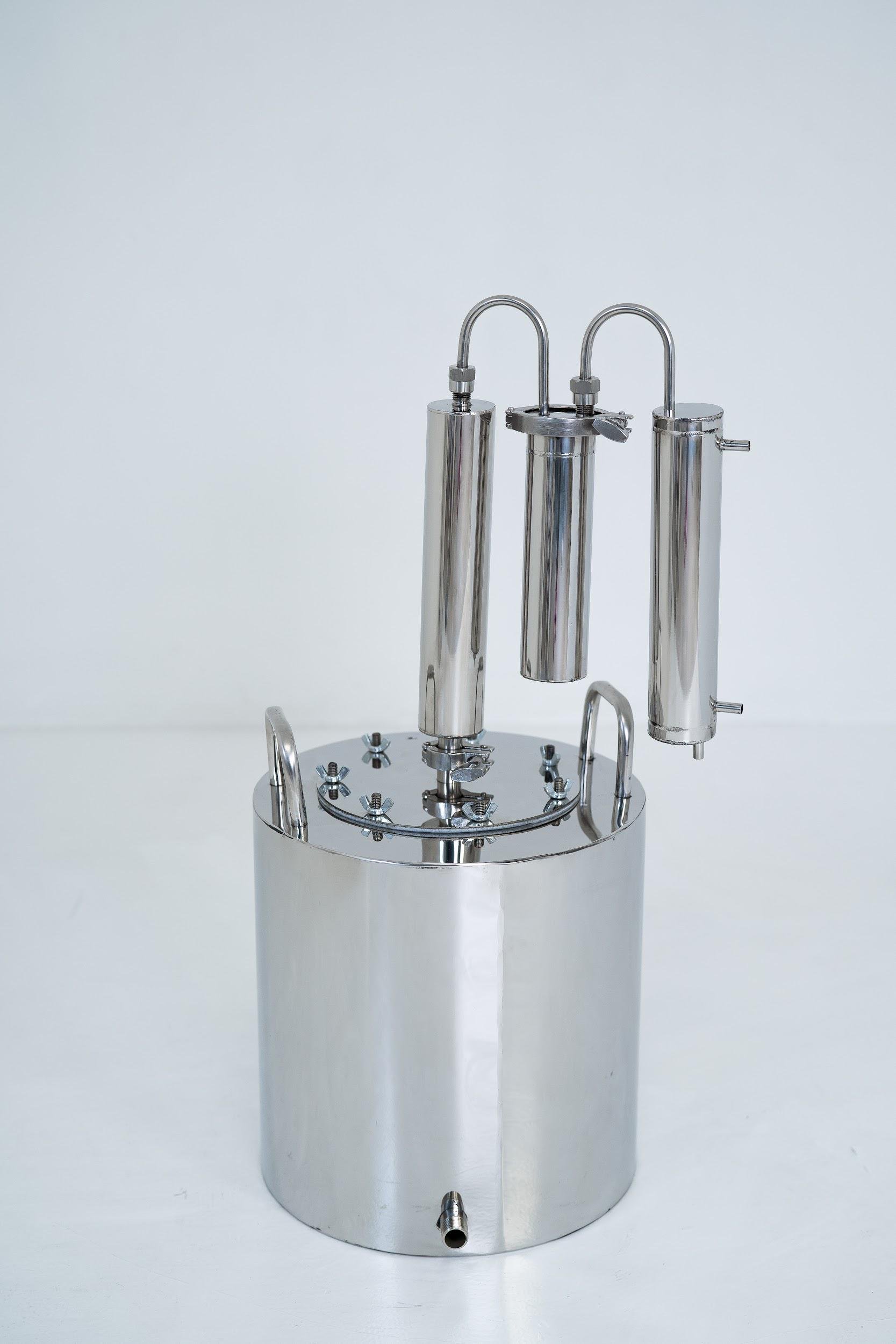 Дистилляционный аппарат Бимбер СТАНДАРТ с двумя сухопарниками 23 л