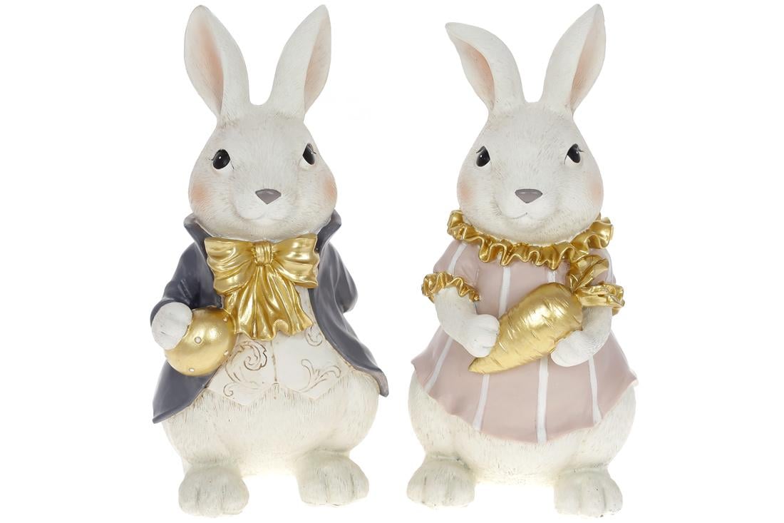 Декоративная статуэтка BonaDi Заяц и Заюшка 25 см (HA9-104)