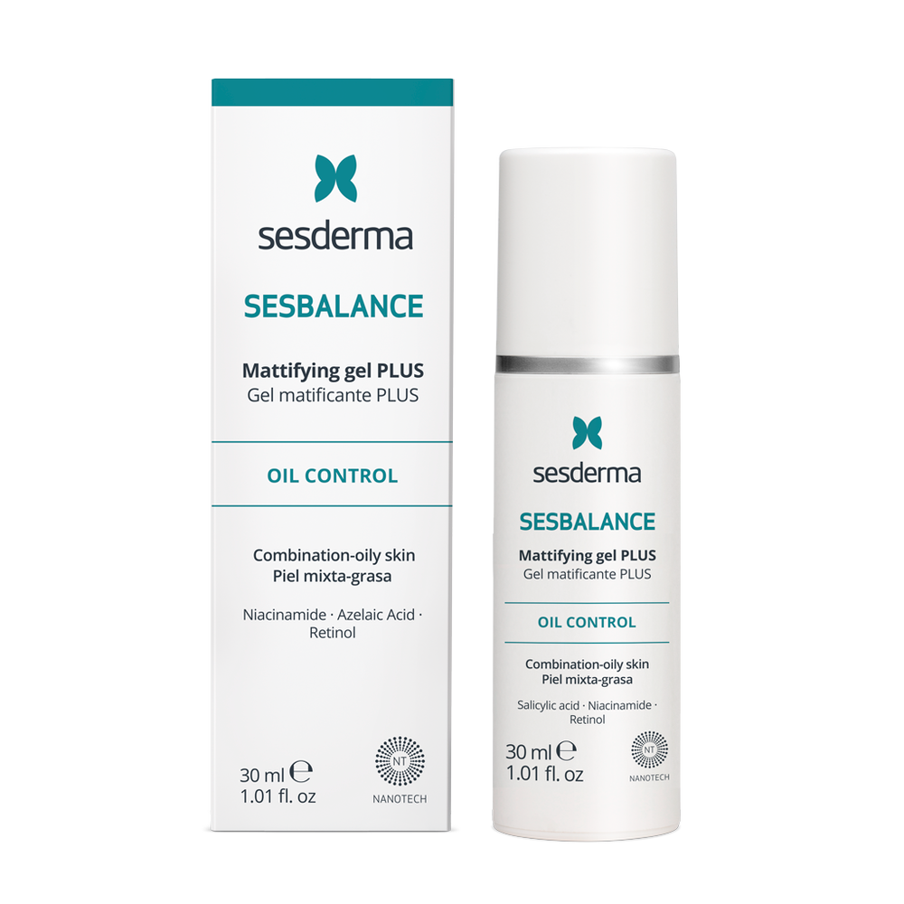 Гель для комбинированной и жирной кожи SesDerma Sesbalance mattifying gel plus интенсивный матирующий 30 мл (2136534839)