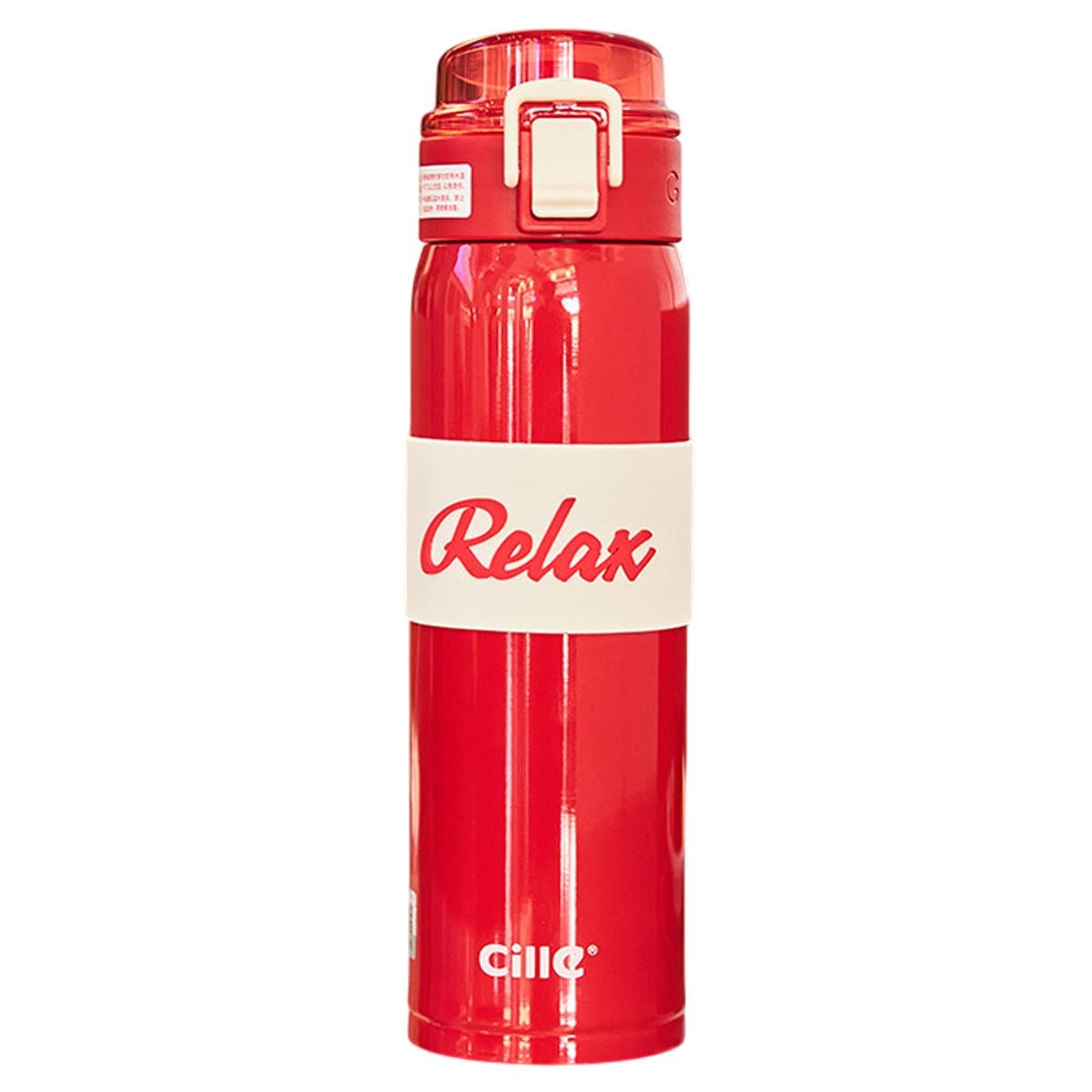 Термос Cille Relax с крышкой флип топ 520 мл Красный (HP17304B)