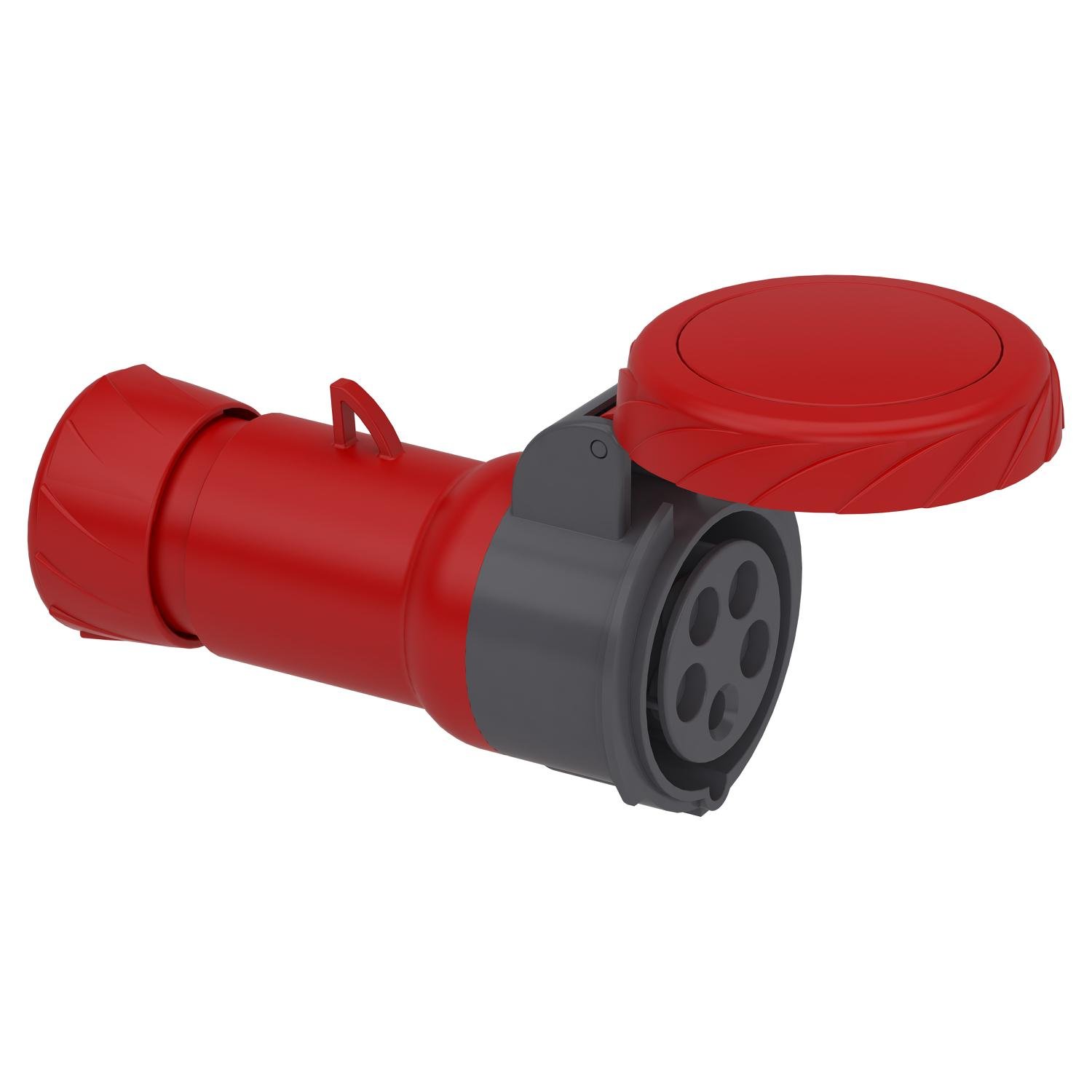 Силовая розетка Schneider Electric Mureva 3P+N+E 16А 415 В переносная IP67 Красный (PKF16M735)