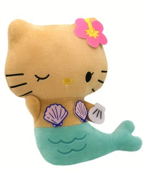 Мягкая игрушка Кошечка Hello Kitty Русалочка с клубничкой 25 см (2797686168)
