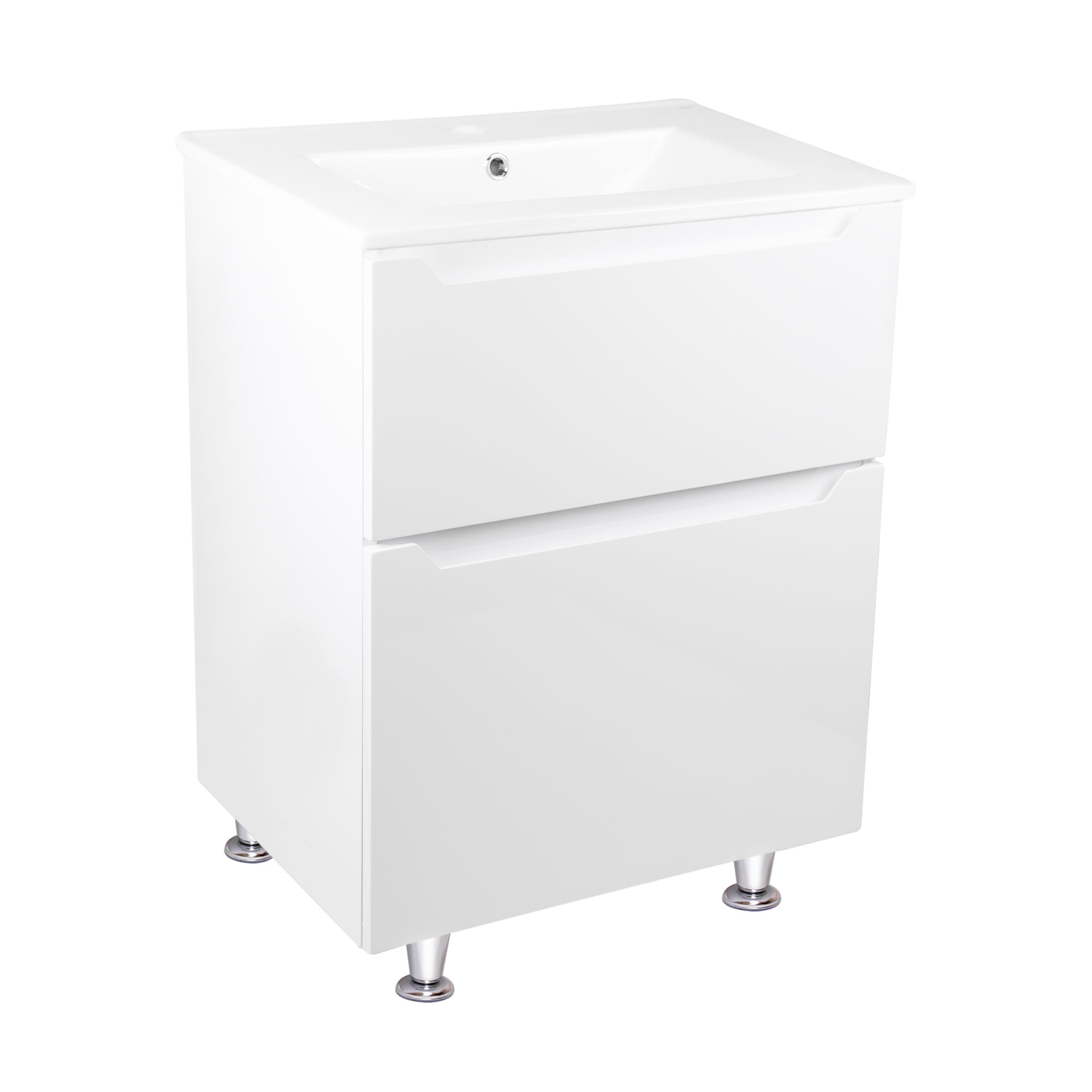 Тумба с умывальником напольная Q-tap Scorpio QT1471TNВ6013060CW 61x84,5x47 см Белый (96890)
