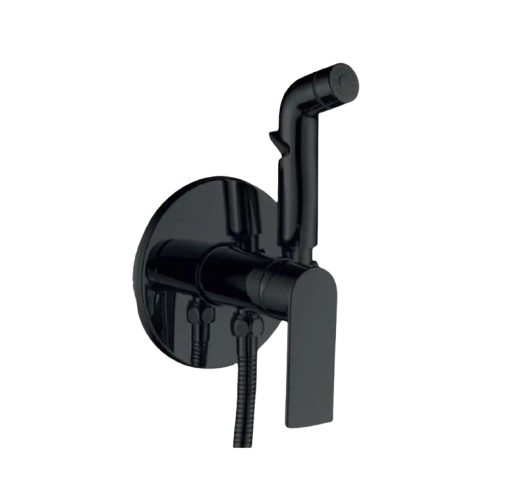 Смеситель для гигиенического душа с воронкой Haiba ALEX 002 Black (HB9618)