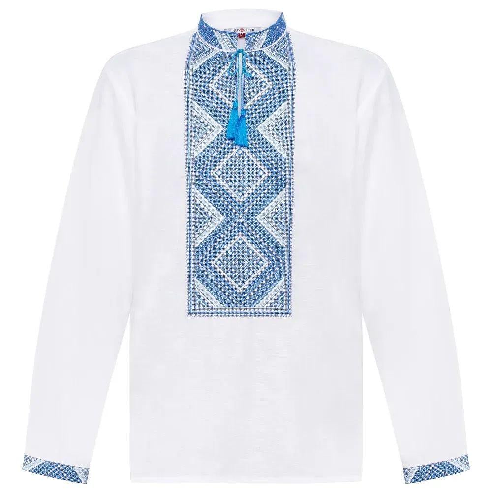 Вышиванка мужская р. 48 Белый (445) - фото 2 Вышиванка мужская р. 48 Белый (445) - фото 2