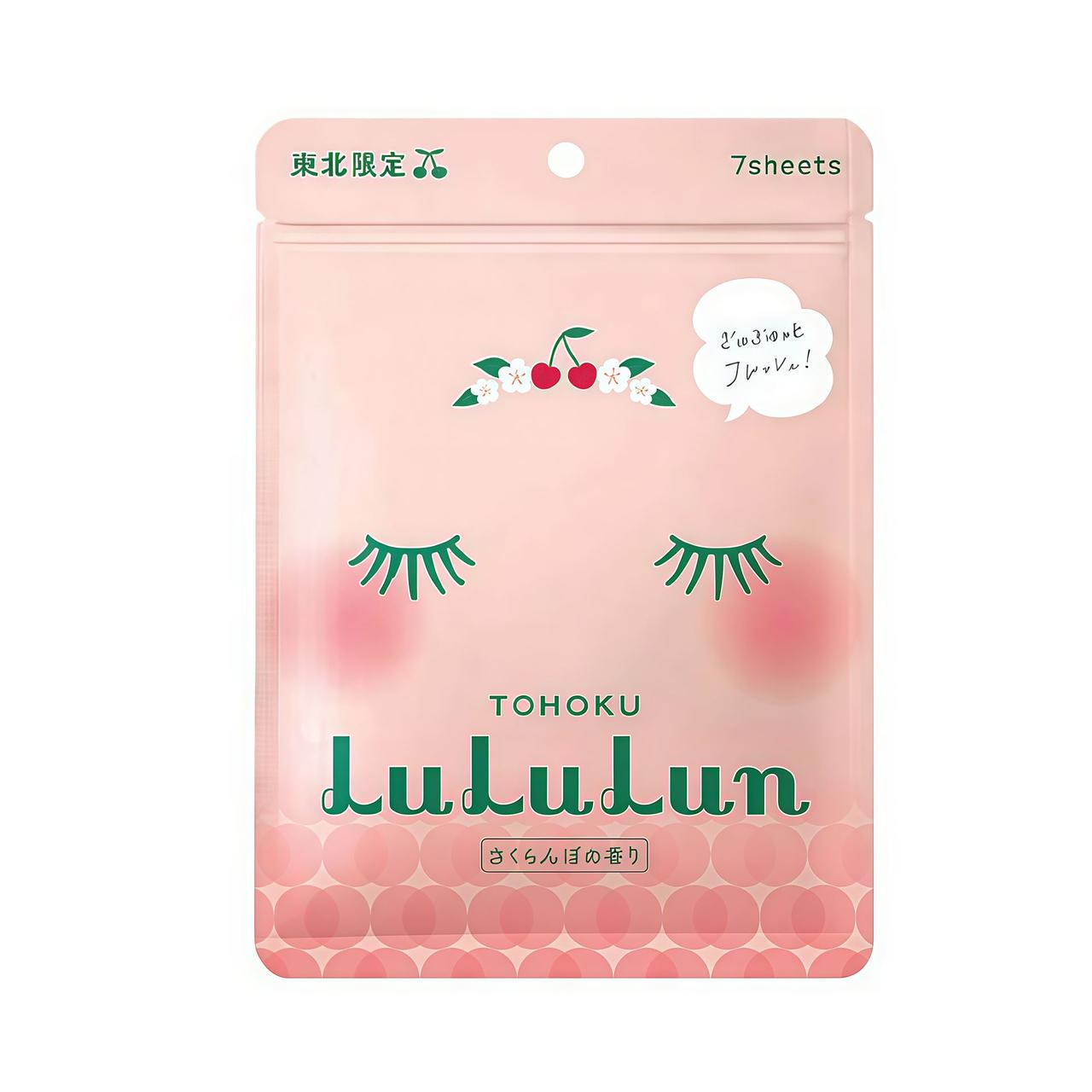 Маска для обличчя LuLuLun Tohoku Cherry антиоксидантна з екстрактами фруктів 7 шт. (28532755)