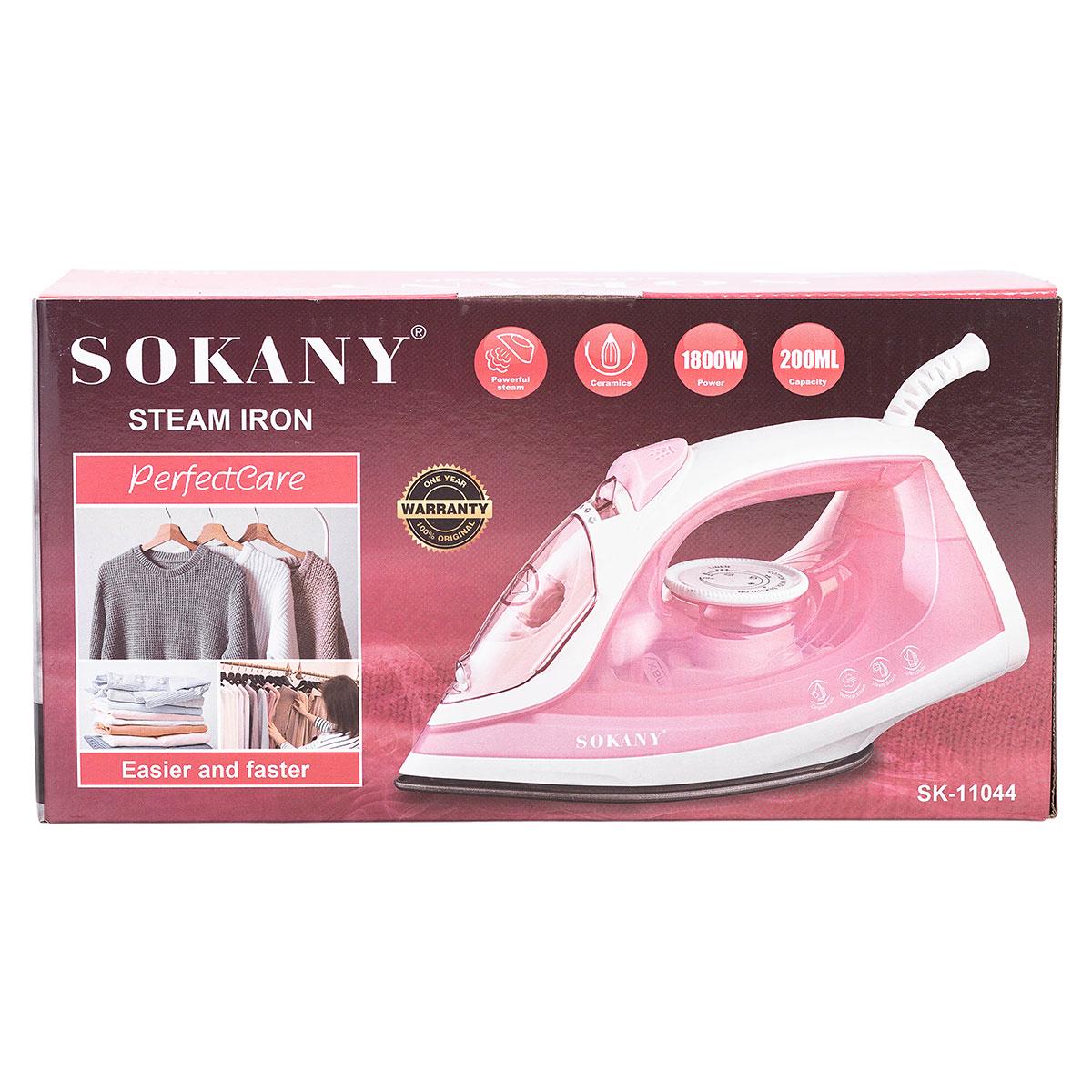 Праска парова ручна для одягу Sokany з металокерамічною підошвою 1800 Вт Рожевий (5921) - фото 9 Праска парова ручна для одягу Sokany з металокерамічною підошвою 1800 Вт Рожевий (5921) - фото 9
