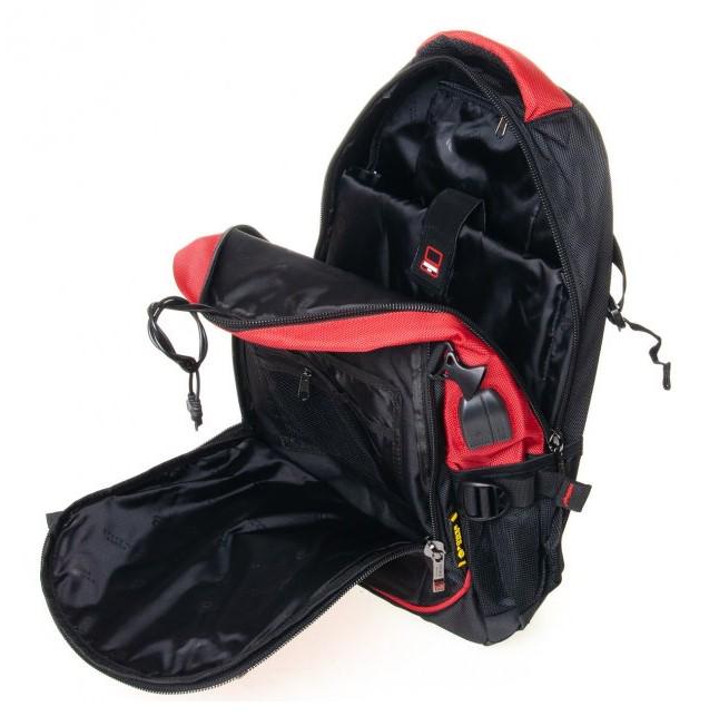 Рюкзак міський Power In Eavas 9607 27л Червоний чорний - фото 4