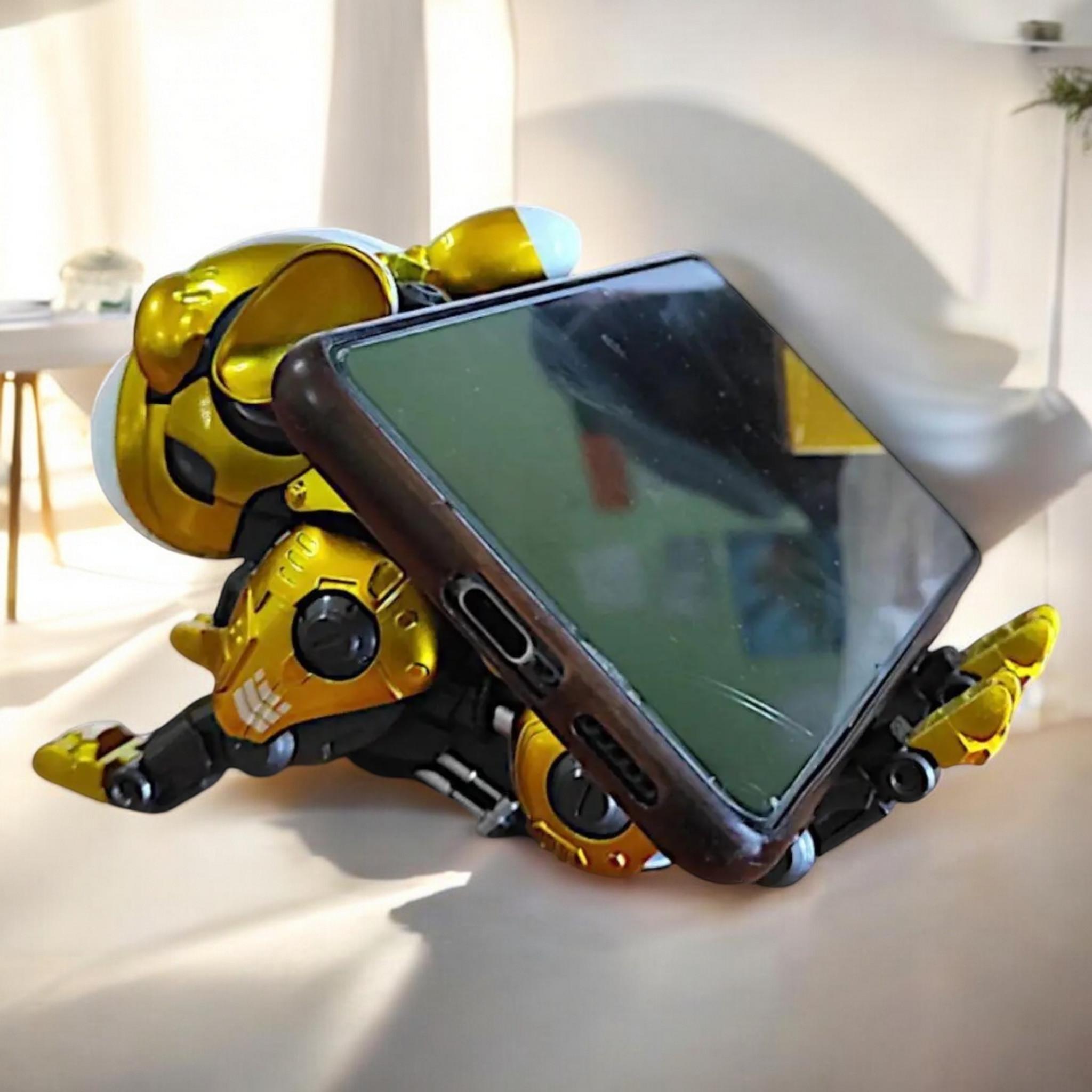 Інтерактивний песик MIC Dou Beast Dog Бульдог підставка під телефон звукові/світлові ефекти Red (G_0783-363Yellow) - фото 2 Інтерактивний песик MIC Dou Beast Dog Бульдог підставка під телефон звукові/світлові ефекти Red (G_0783-363Yellow) - фото 2